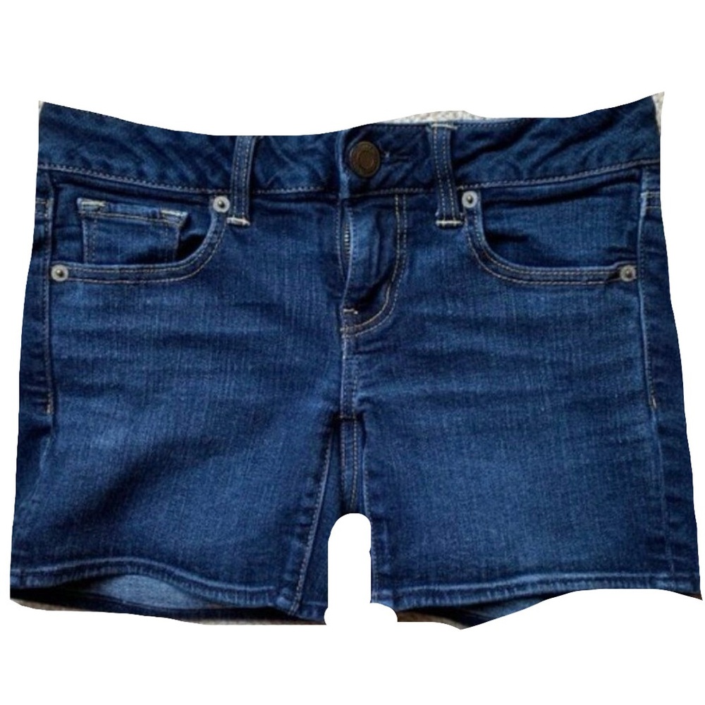 Classic Dark Blue Denim Women's Shorts